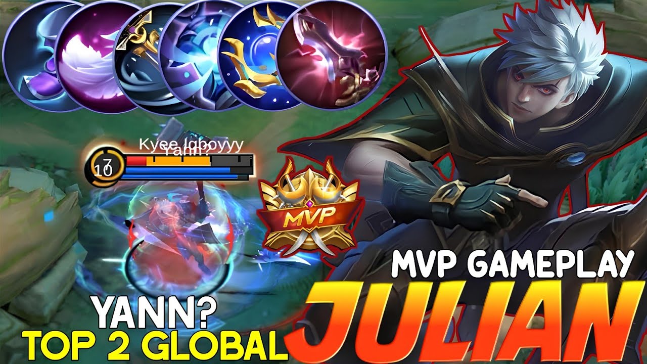 MVP Julian Perfect Gameplay - Top 2 Global Julian by★Yann? - Mobile Legends
