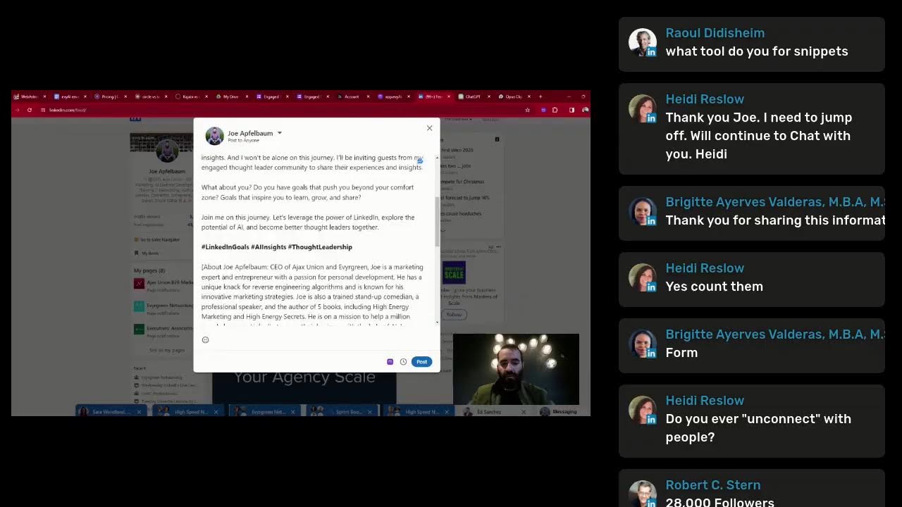 Friday LinkedIn Lessons by Joe Apfelbaum // evyAI.com Tutorial