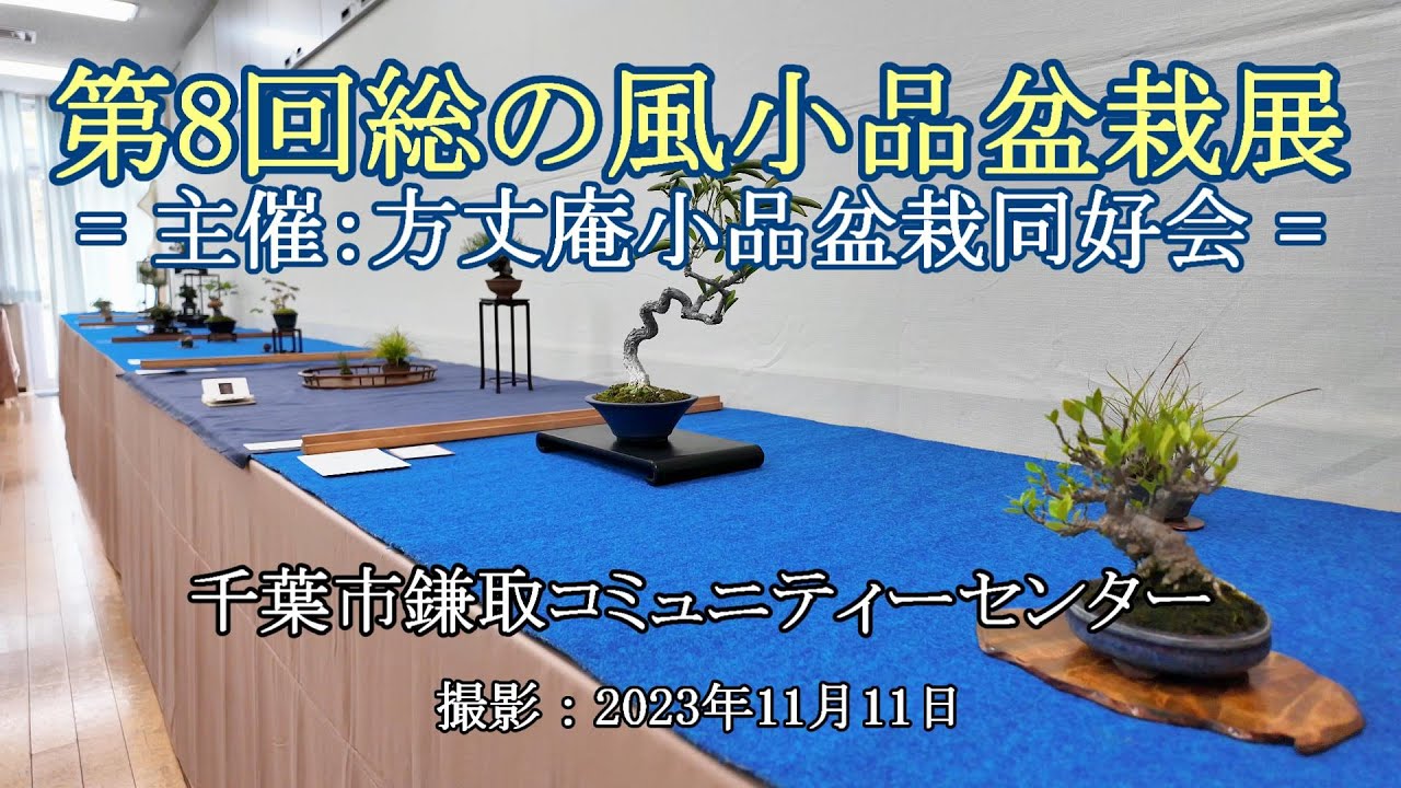 第8回総の風小品盆栽展 = 主催：方丈庵小品盆栽同好会 = [4K] The 8th Fusanokaze Shohin Bonsai Exhibition