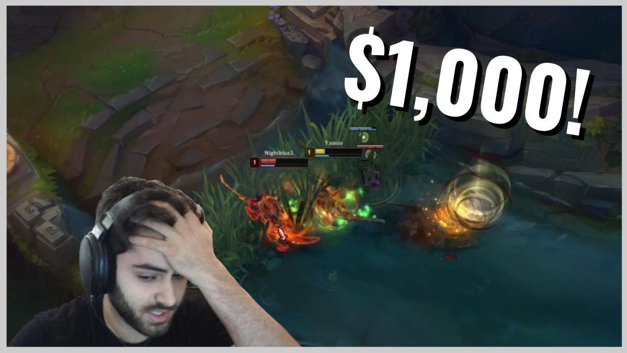 Yassuo vs Nightblue3 Yasuo 1v1 ($1000 Bet)