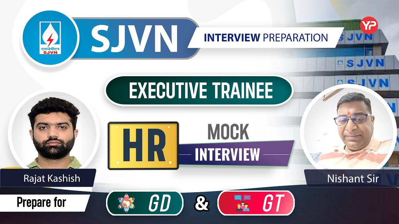 HR Mock Interview for SJVN Executive Trainee | Start GD & Interview Preparation with YourPedia