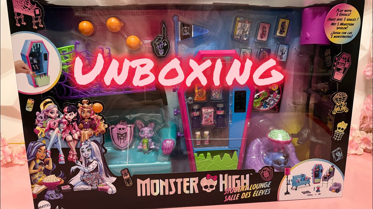Monster high Student Lounge Playset Unboxing & Review Deutsch / German 