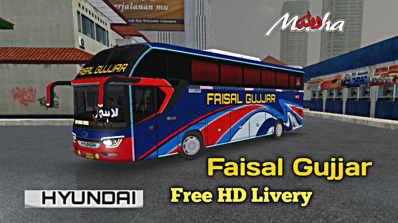 Faisal Gujjar Bus Livery | Bus Simulator Indonesian Pakistani Buses Livery |