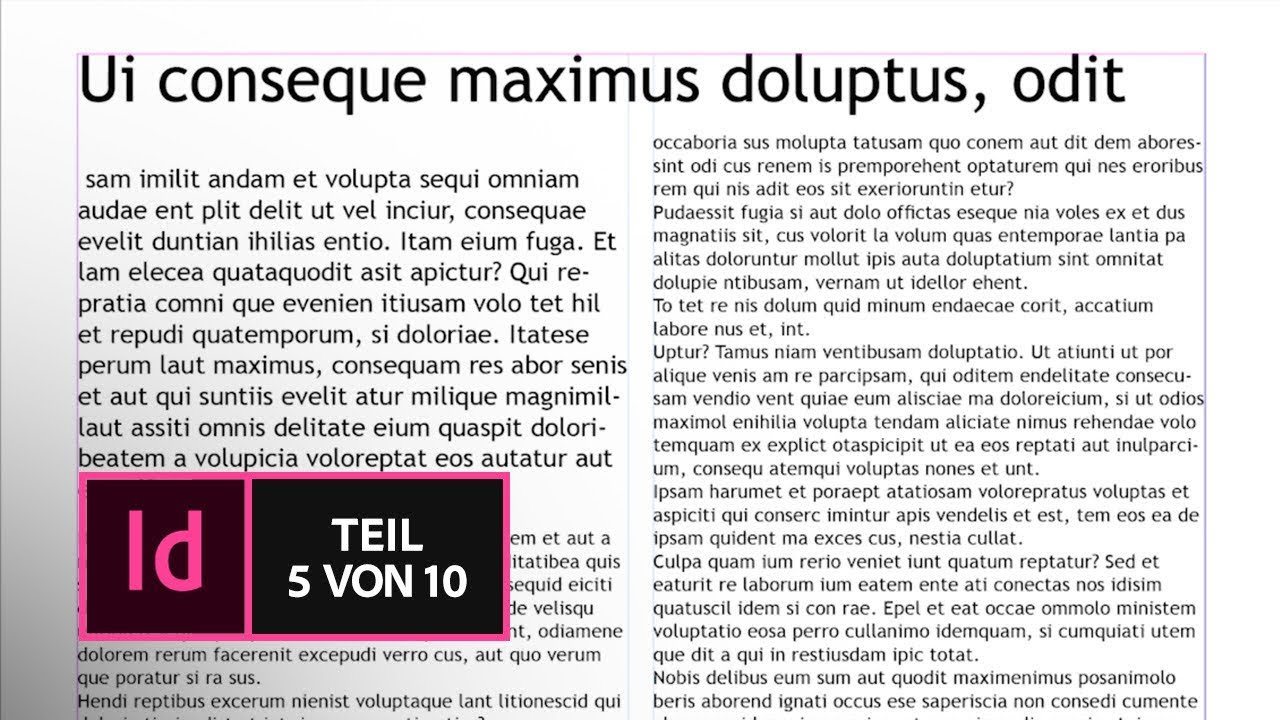 InDesign CC Basic Tutorial: Über Texte und das importieren von Text | Adobe DE