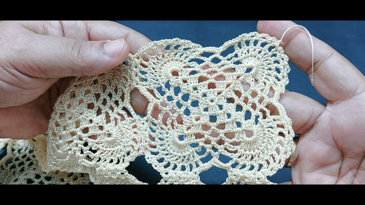 مفرش كروشية وحدات مع طريقة التشبيك crochet an easy doily  #كروشية -منون#crochet-Manon