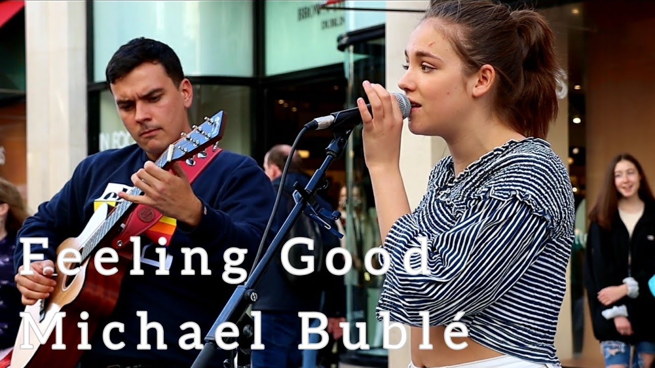 AMAZING GUITARIST JOINS ME, THEN CUAN JUMPS IN | Michael Bublé - Feeling Good | Allie Sherlock cover
