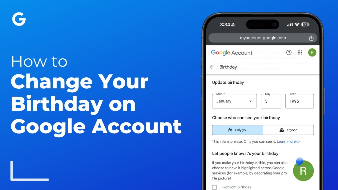 How To Change Your Birthday in Google Account - 2025 Easy Guide