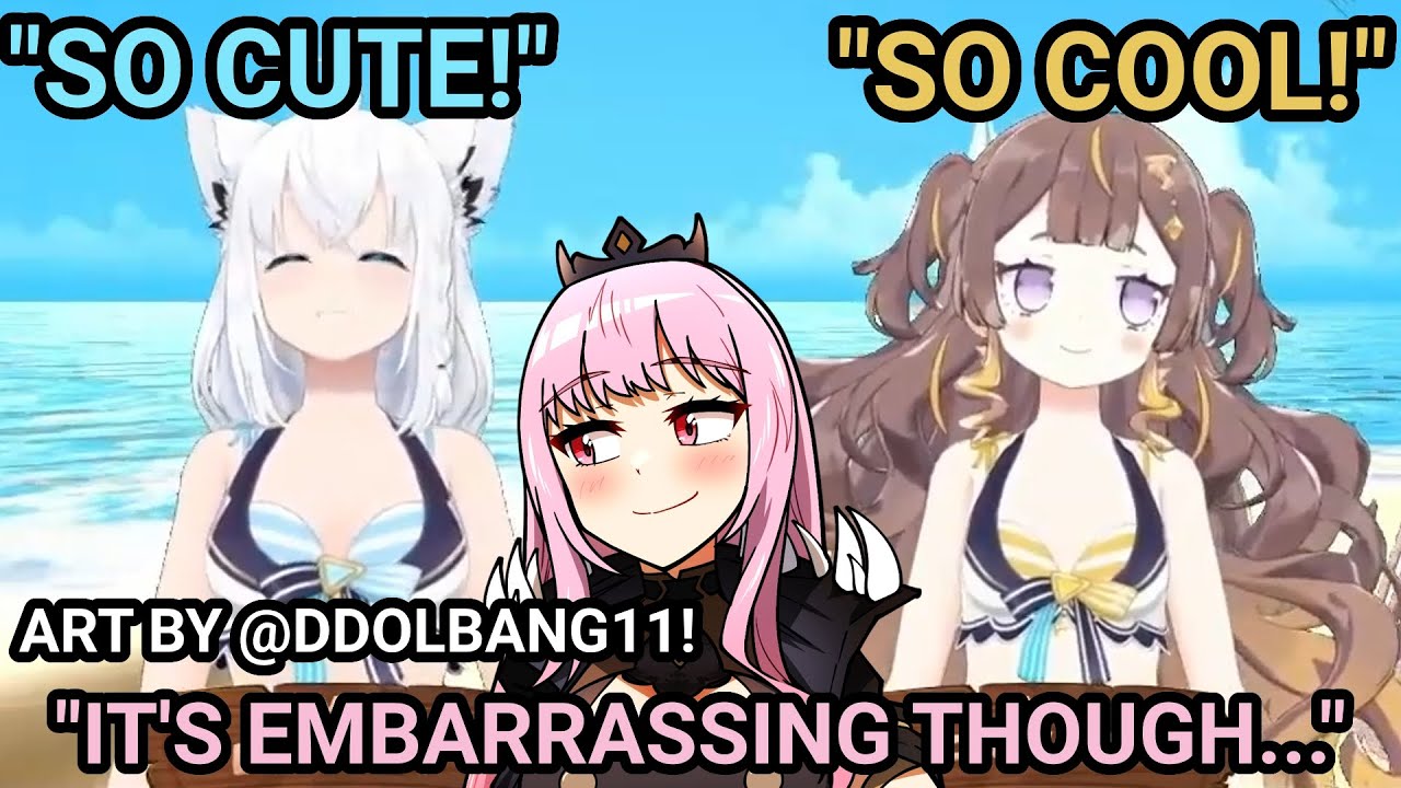 Fubuki and Anya Can't Get Enough of Calli's Gap Moe 【Hololive】