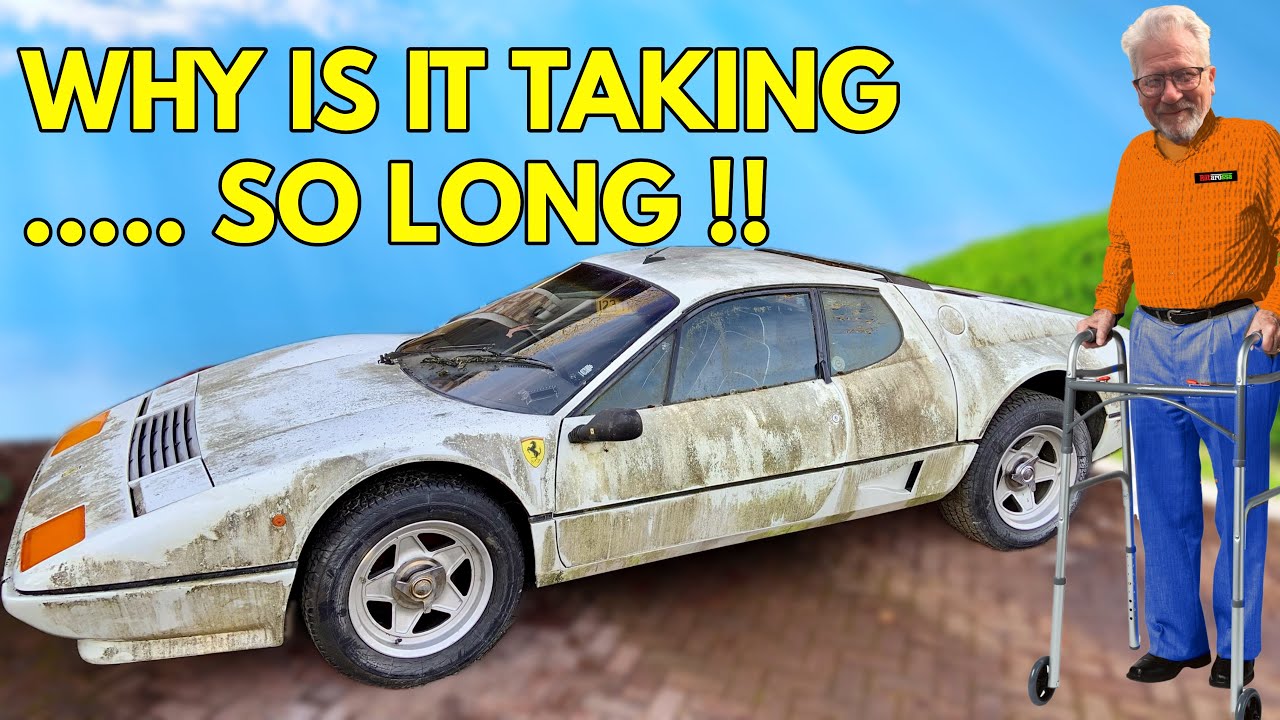 Находка в амбаре редкого Ferrari 512BBi — проблемы с реставрацией гаек и болтов