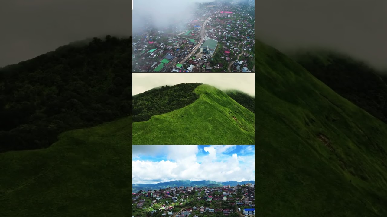 Drone view of ukhrul district #northeastindia #tangkhul #nature #reels#instgramreels