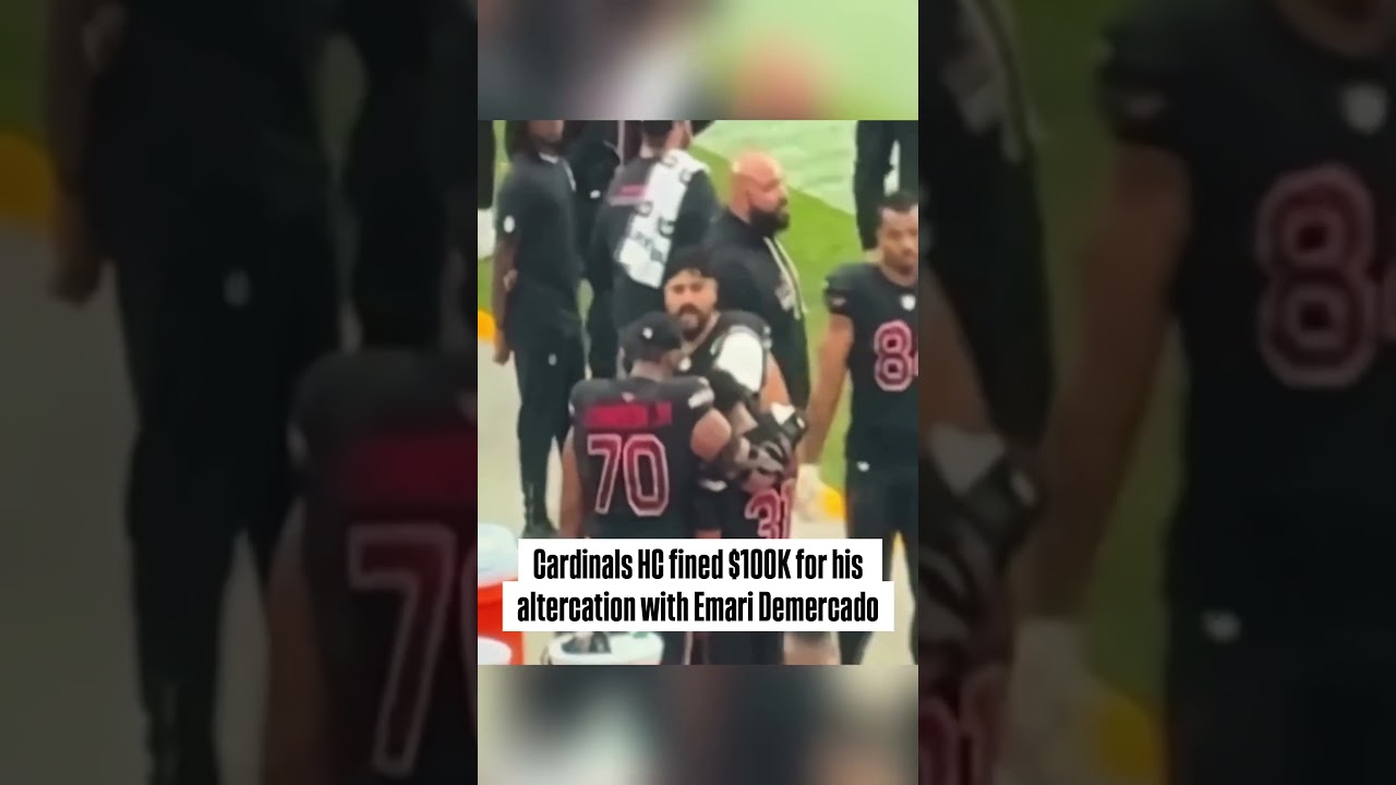 Arizona Cardinals HC Jonathan Gannon FINED $100K after Sideline Altercation