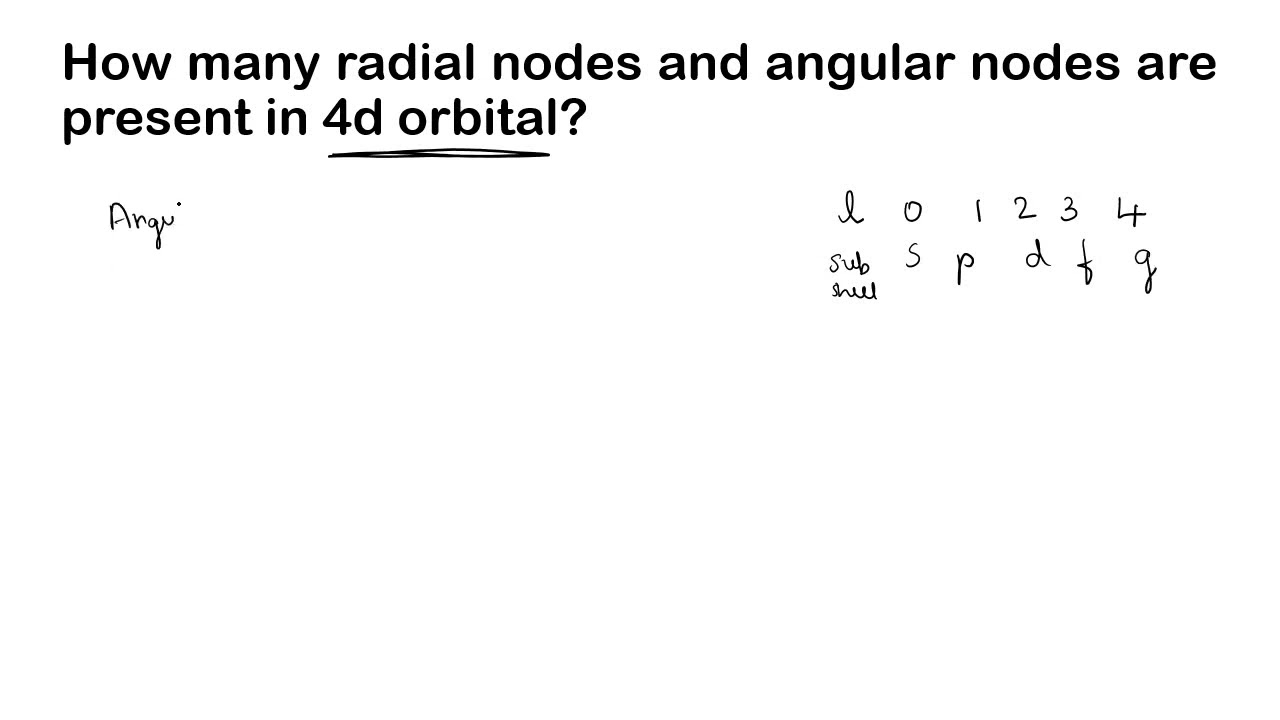 How to find radial and angular nodes?