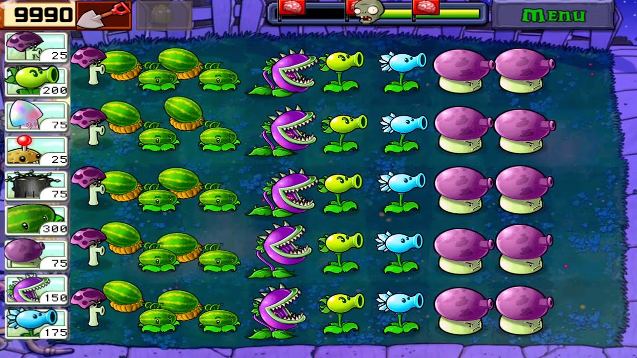 EP. 305 | ADVENTURE NIGHT IN PLANT VS ZOMBIE FULL HD GAMEPLAY