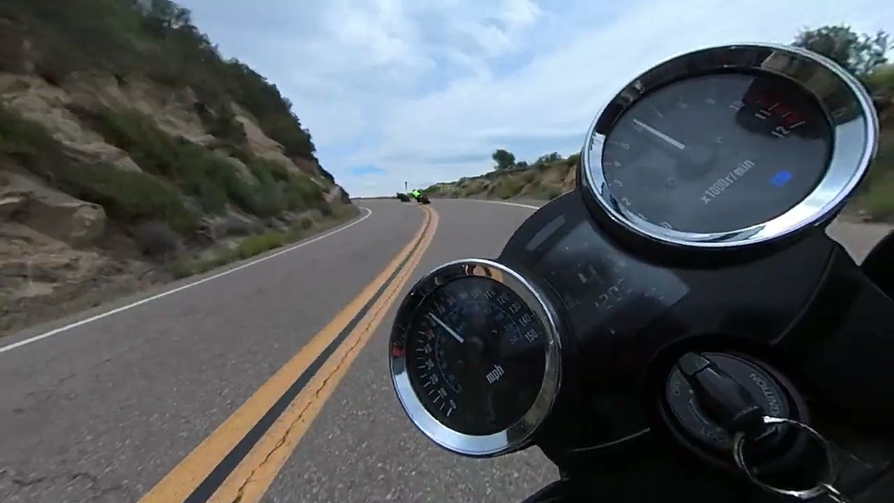 Sunday Fun Run. Z900RS Behind S1000RR and GSXR1000 On The East Grade