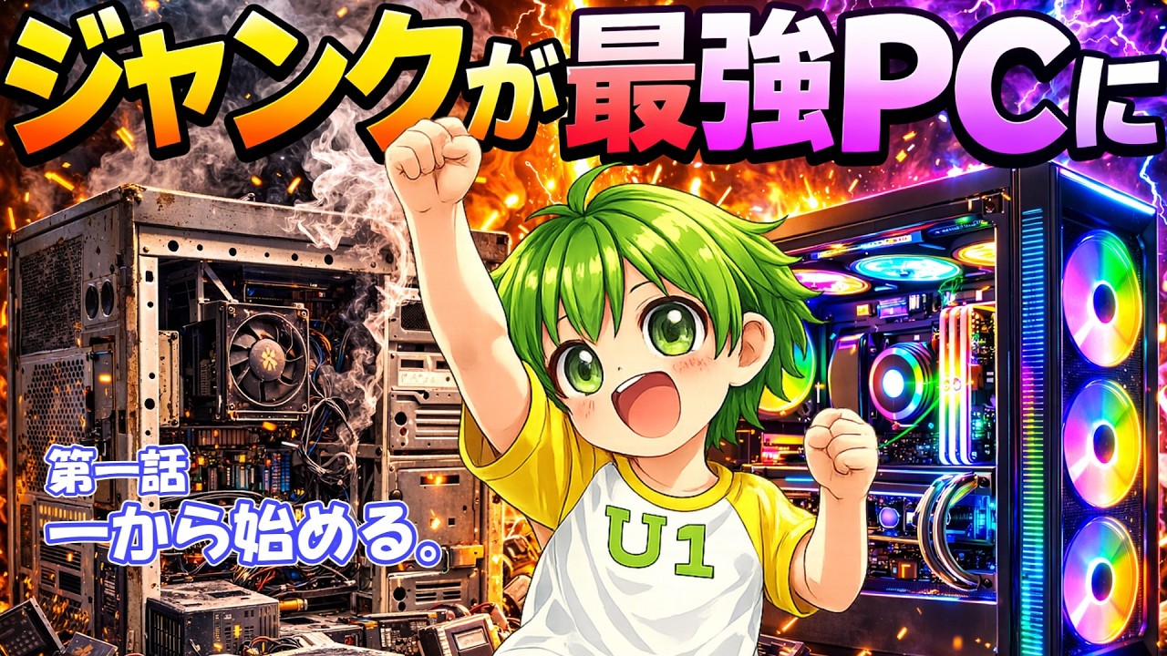 ジャンクが最強PCに【一から始める】♯1