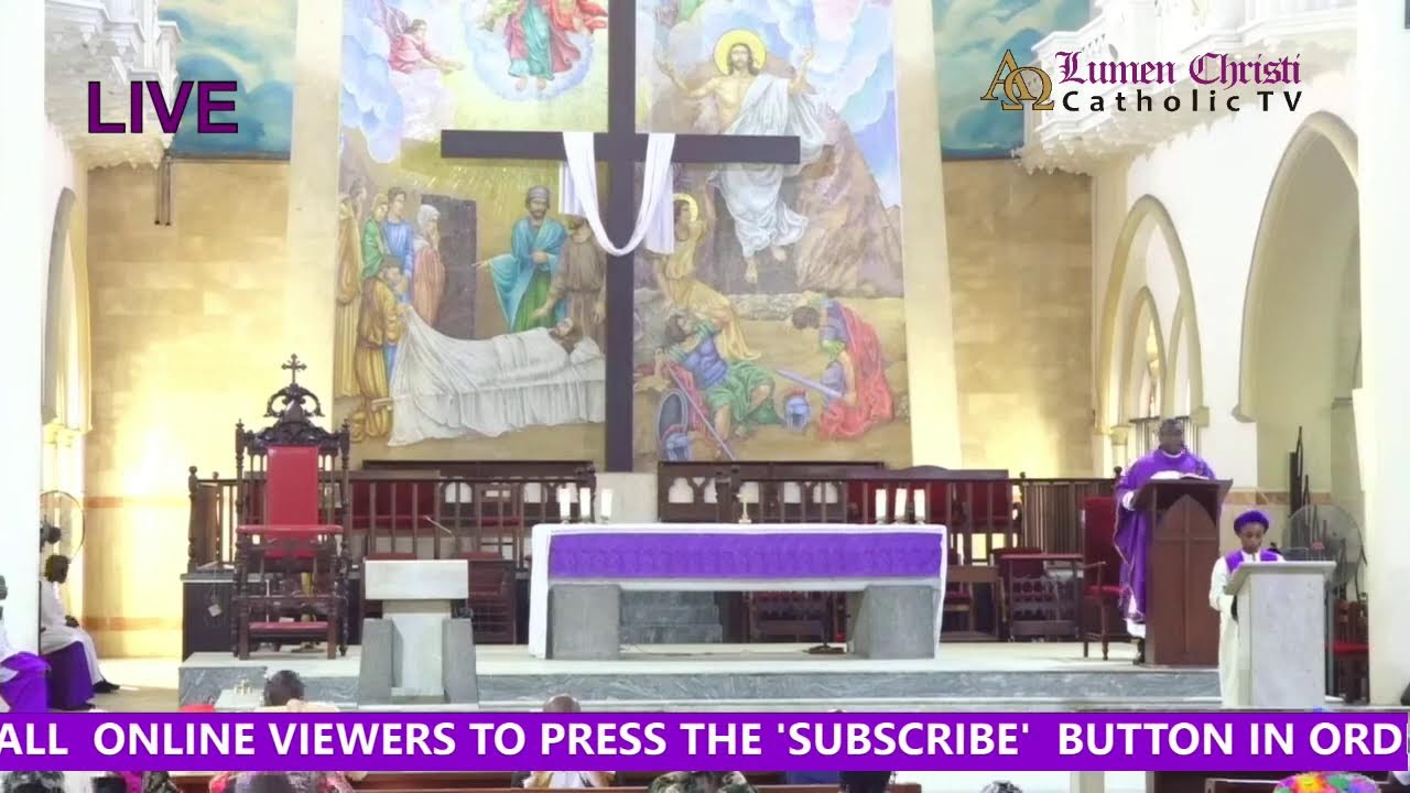STATIONS OF THE CROSS /CATHOLIC MASS OF THE DAY 20-03-2026 @ HOLY CROSS CATHEDRAL, LAGOS ARCHDIOCESE