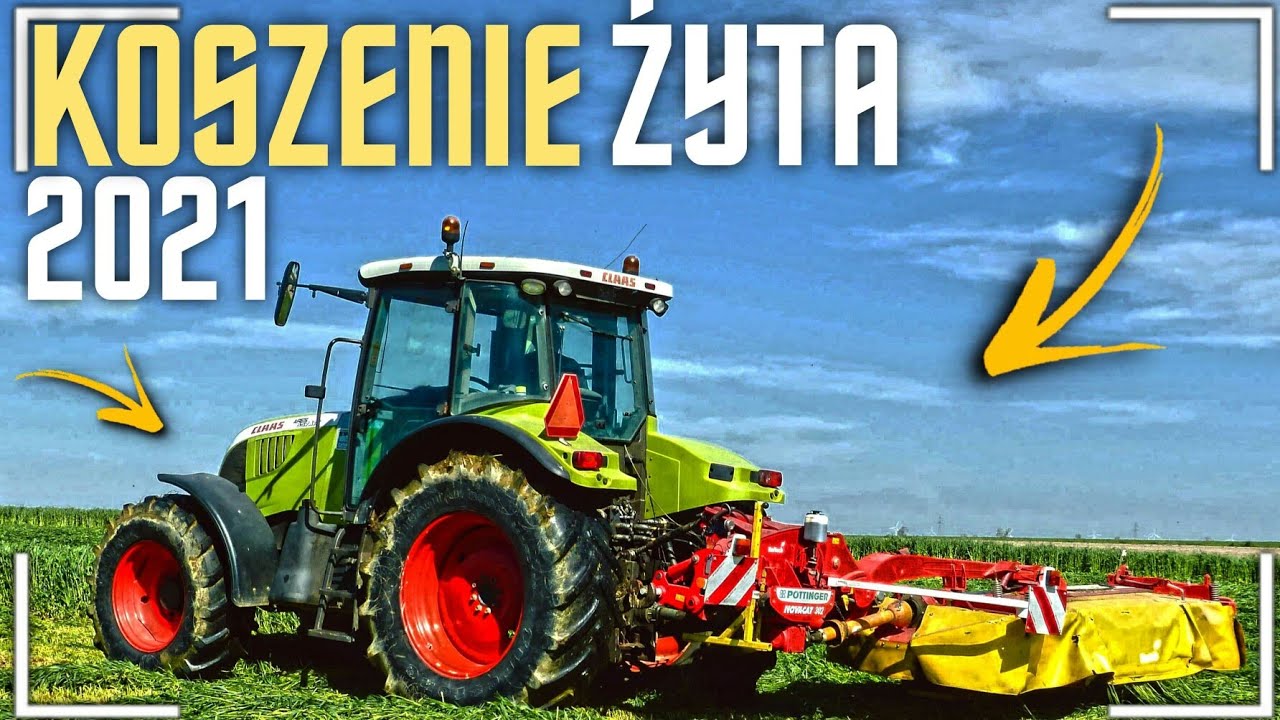 ⭐Majowe Żniwa⭐Żyto na Kiszonkę 2021 ⭐ CLAAS ARES 657 & PÖTTINGER Gr Naskrętski