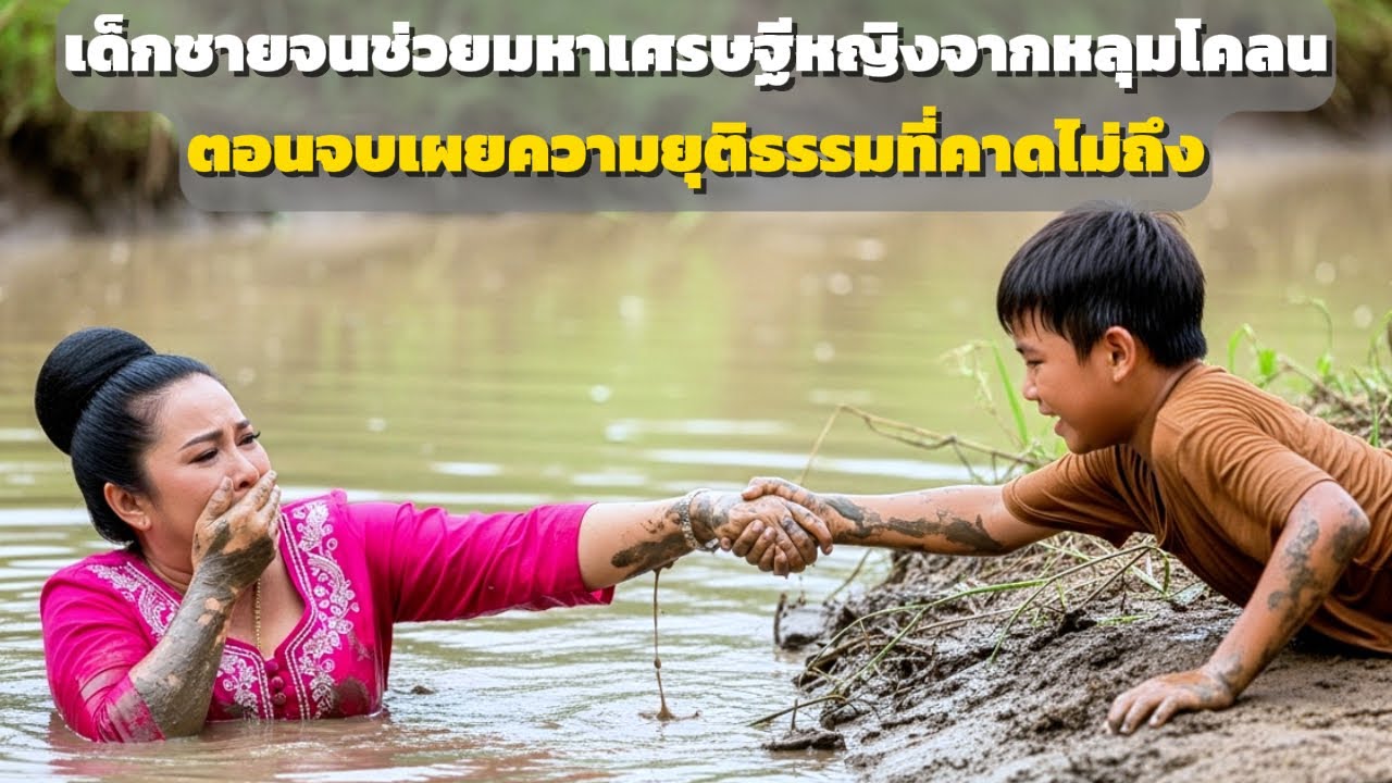 เด็กชายยากจนช่วยชีวิตหญิงเศรษฐีนีที่เกือบจมในบ่อโคลน – ตอนจบแห่งความยุติธรรมที่ไม่มีใครคาดคิด