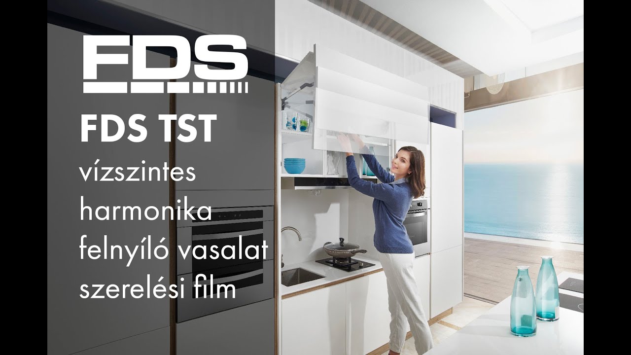 FDS TST vízszintes harmonika felnyíló vasalat szerelési film