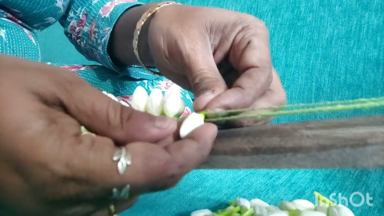 3/100 Day challenge Srilakshmi's artificial jasmine flowers making @6382648743