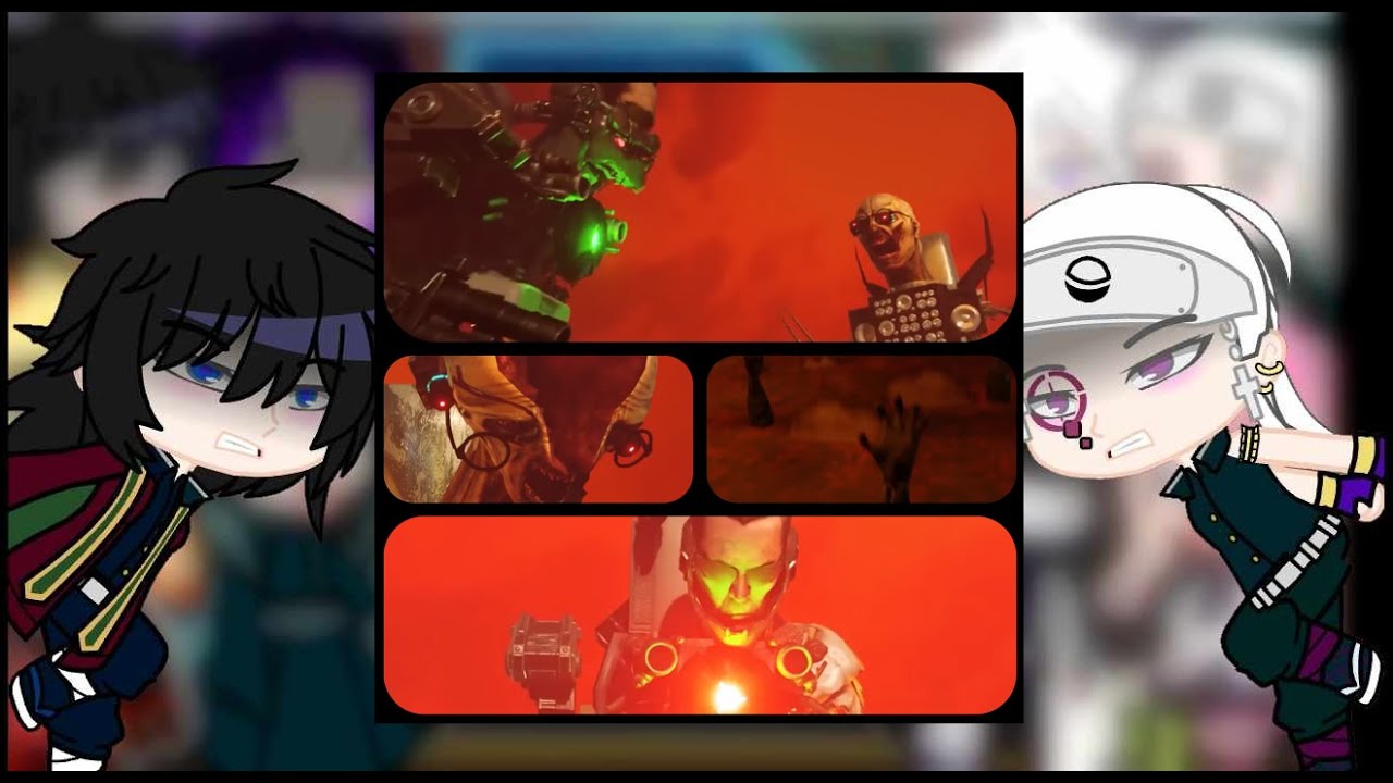 Hashira's react to Skibidi toilet Zombie Universe Part 2 by @MonsterUP1