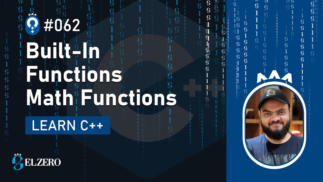 [Arabic] Fundamentals Of Programming With C++ #062 - Built-In Functions - Math Functions