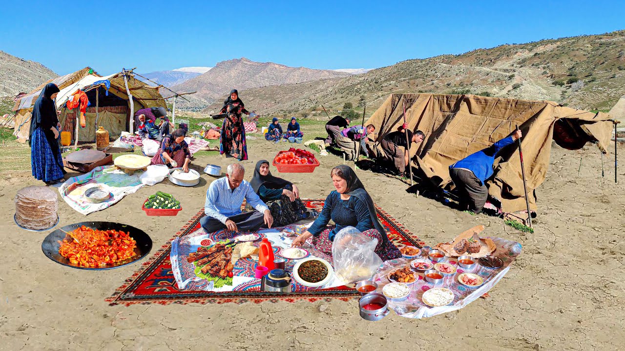 Mix of IRAN Rural Dish from Organic chicken, Eggplant tomato, zucchini, Macaroni, Bandari To Bread
