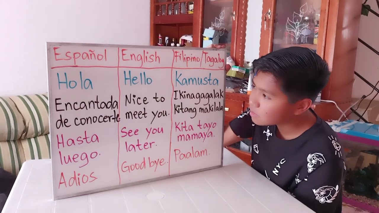 Mi hijo aprendiendo idiomas