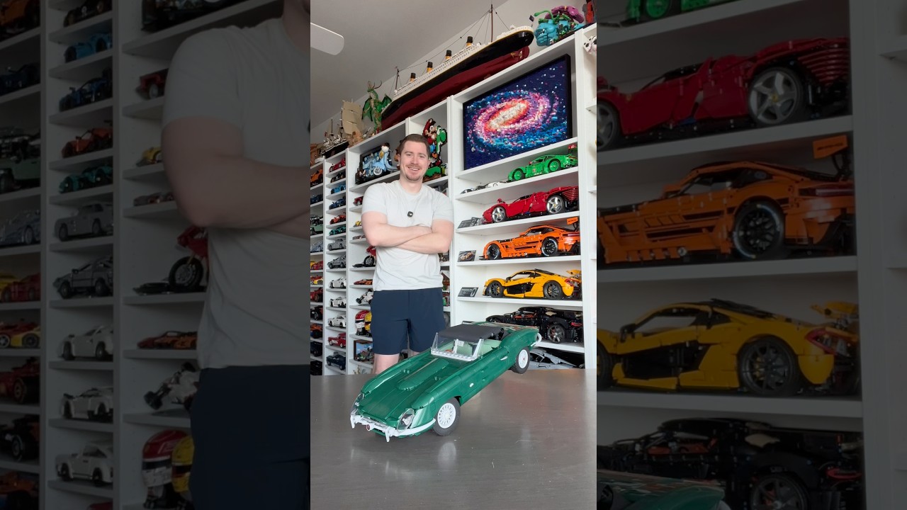 Этот LEGO Jaguar E-Type просто ВЕЛИКОЛЕПЕН! Мне очень понравилось его собирать. #LEGO #Jaguar #Кл...
