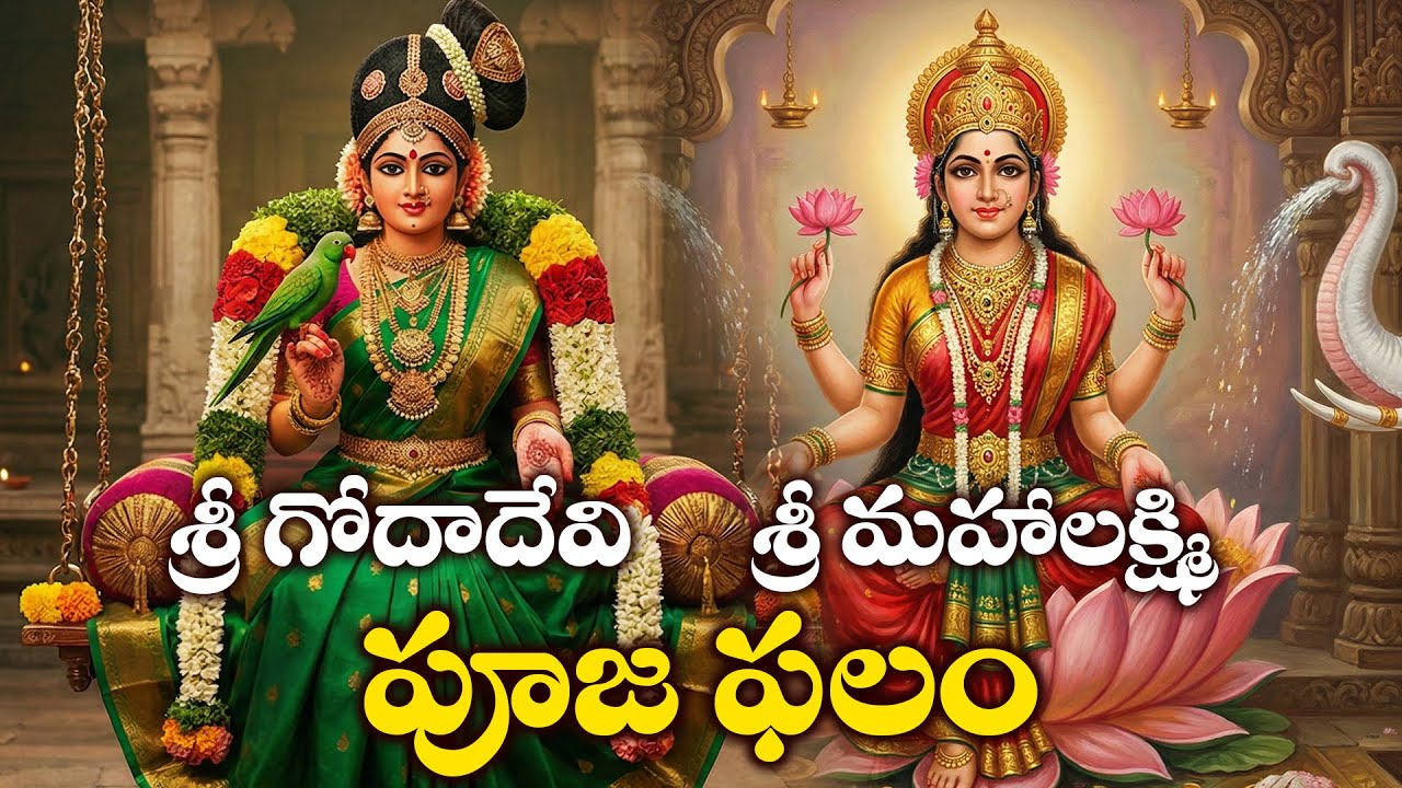 Goda Devi & Lakshmi Devi Telugu Songs | Pooja Phalam | Goda Devi Bhakthi Songs | Lakshmi Devi Songs