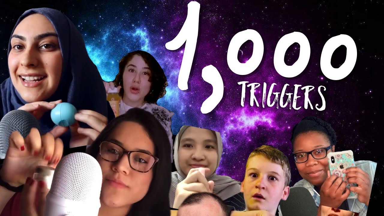 1,000 TRIGGERS IN 10 MINUTES ASMR WITH MY SUBSCRIBERS