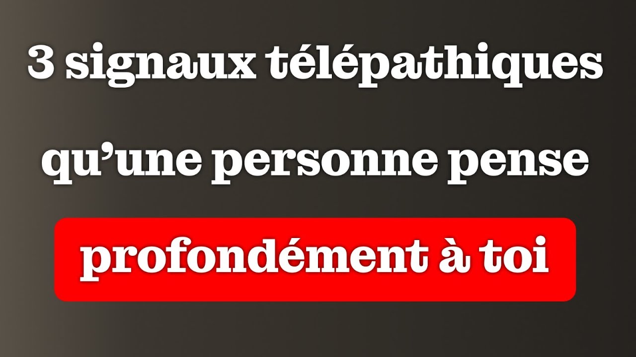 3 signes t&eacute;l&eacute;pathiques que quelqu&rsquo;un pense profond&eacute;ment &agrave; vous || Faits psychologiques