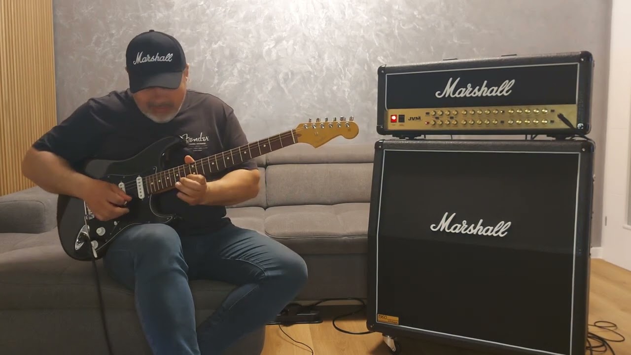 Blaze of glory cover, Marshall JVM 410H, V30 UK, Fender start AS 2002
