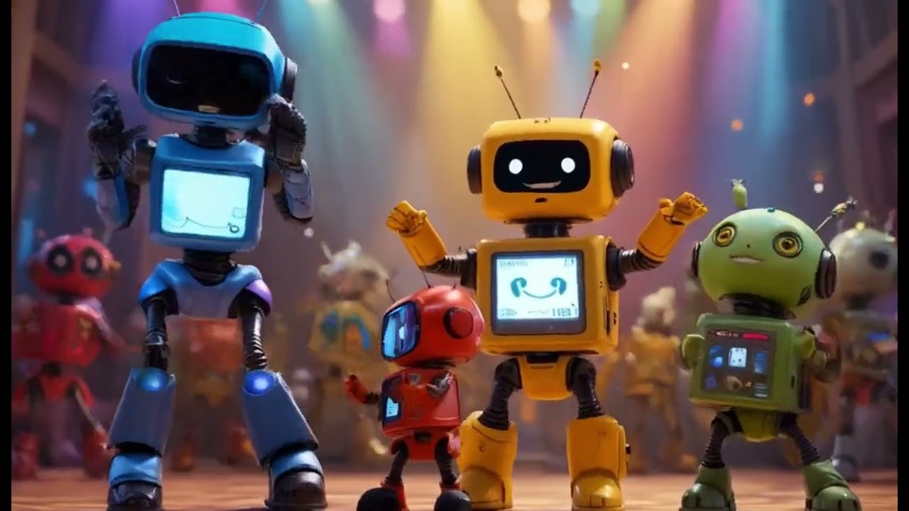 💡🤖 La Danse des Robots Rigolos ! 🤖💡 chansons pour enfants