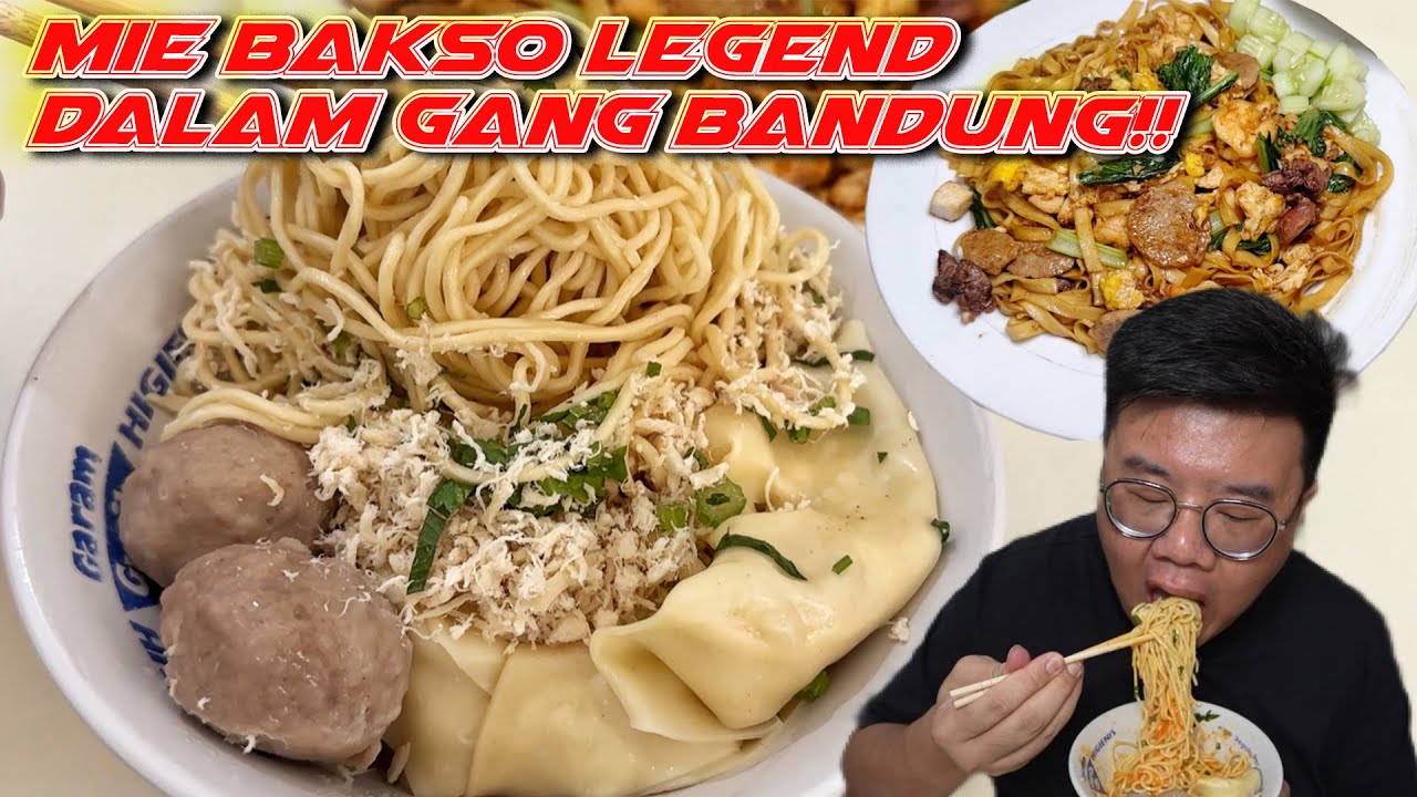 TERBAIK NIH MIE BAKSO!! SUDAH BERDIRI PULUHAN TAHUN, LOKASI NGUMPET DI DALAM GANG..