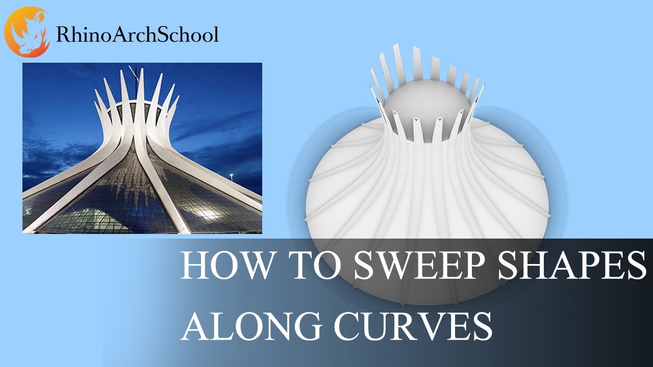 Brazillia Cathedral -  Sweep 2 Rail | Rhino Architecture Design Tutorial
