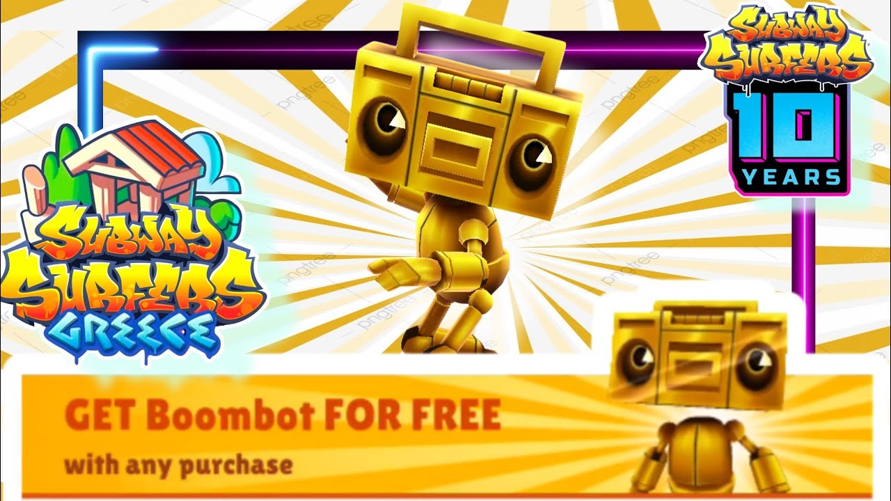 Get FREE..  Boombot unlock on Subway Surfers