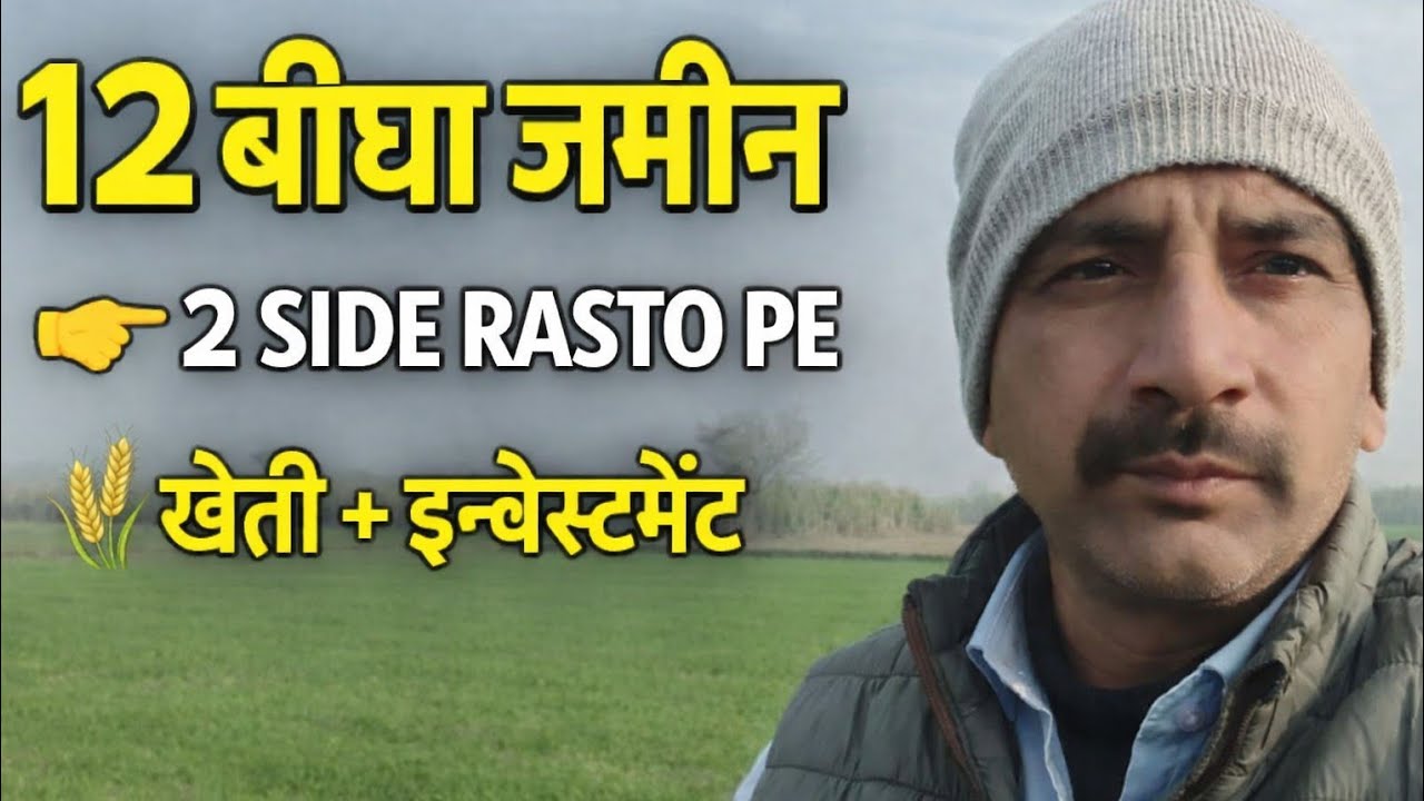 12 बीघा ज़मीन बिक्री के लिए | 2 साइड रास्ता | खेती व इन्वेस्टमेंट के लिए बेस्ट | बुलंदशहर यूपी
