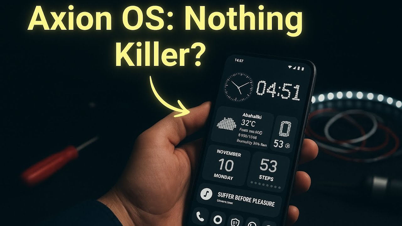 The Perfect Rom for Redmi Note 9 Pro (Axion OS) Nothing OS Killer 😤