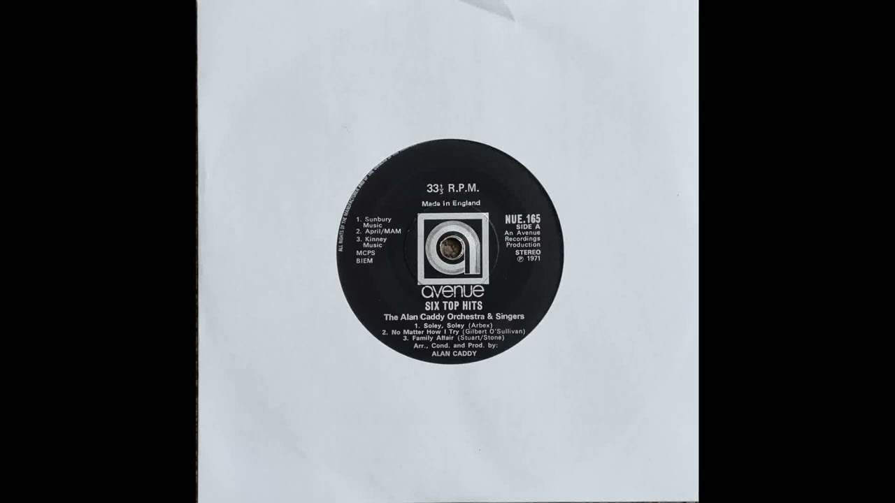 Alan Caddy Orchestra & Singers - Family Affair [UK, Funk/Soul] (1971) Sly & the Family Stone cover