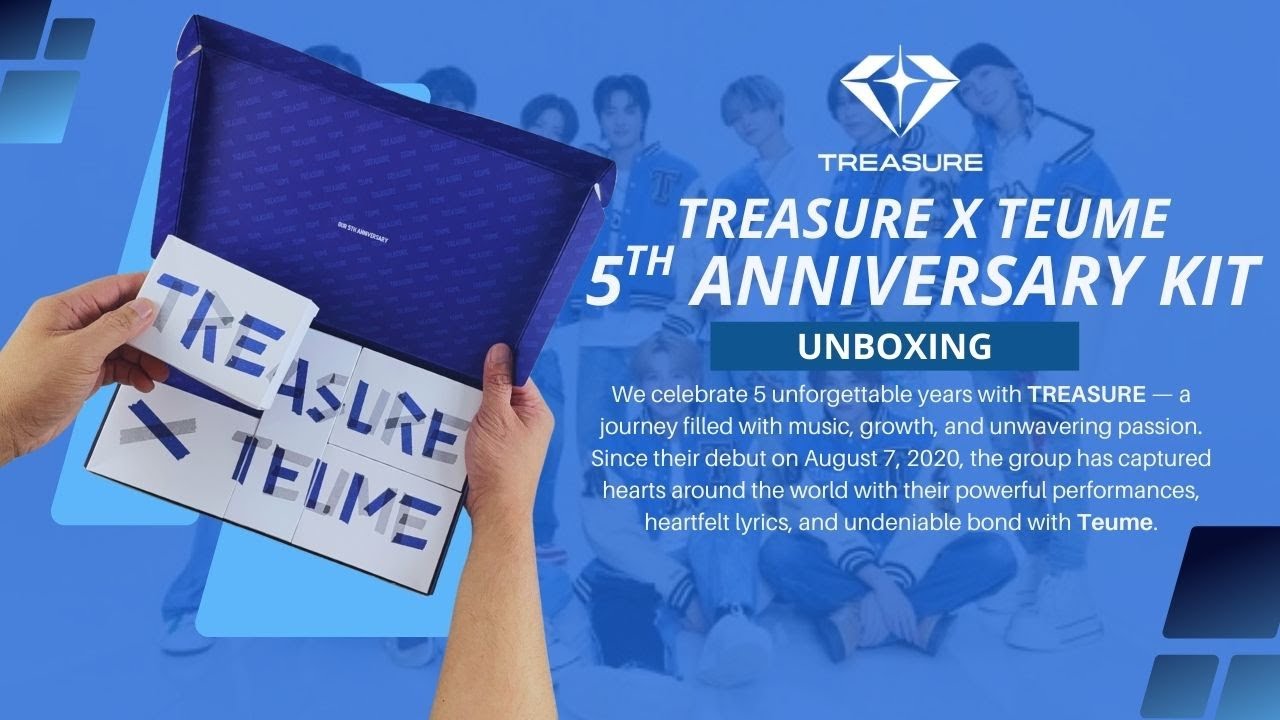 TREASURE X TEUME 5TH ANNIVERSARY KIT UNBOXING