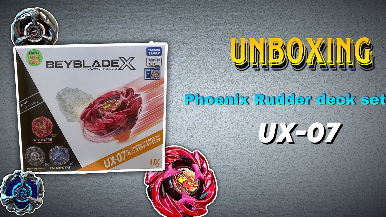 🚨ATTENTION BLADERS🚨 UNBOXING UX-07 Phoenix Rudder Deck Set