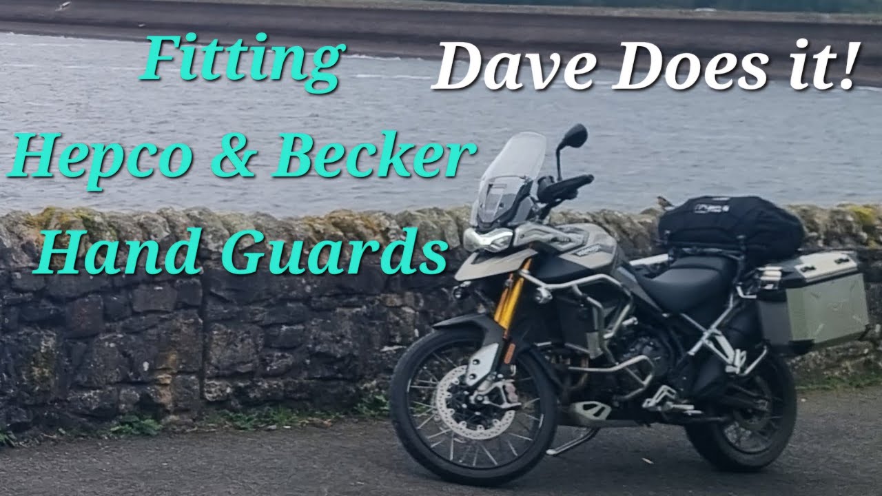 Fitting Hepco & Becker Bar protractors to a Tiger 900