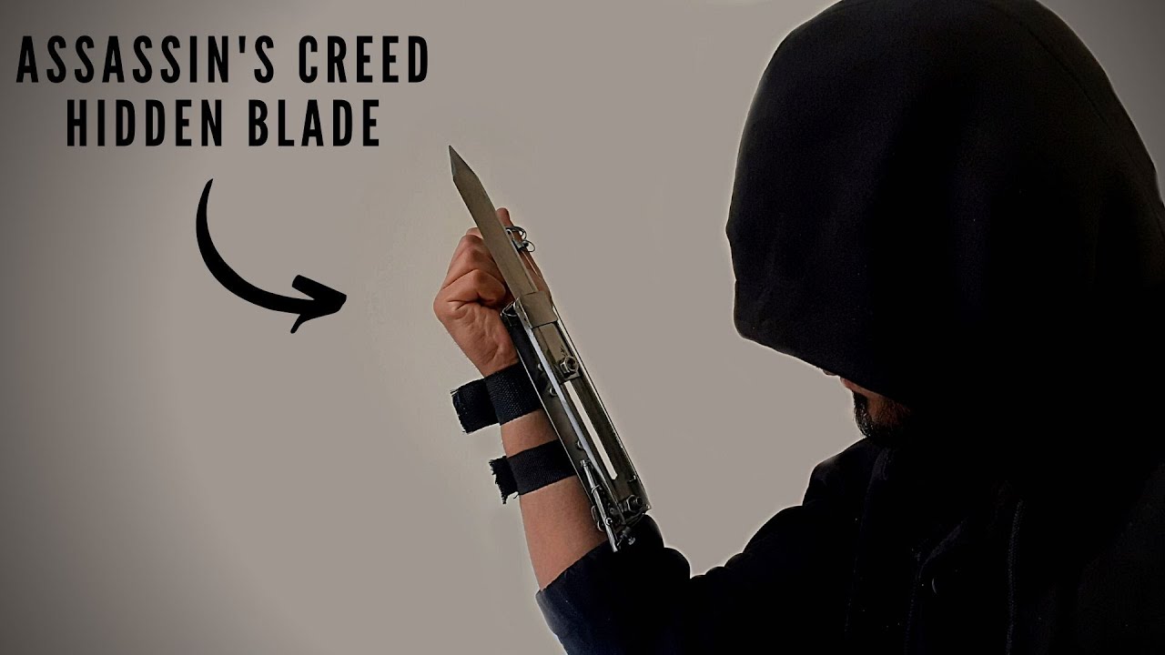 how to make assassin's creed hidden blade|how to make diy hidden knife|diy weapon