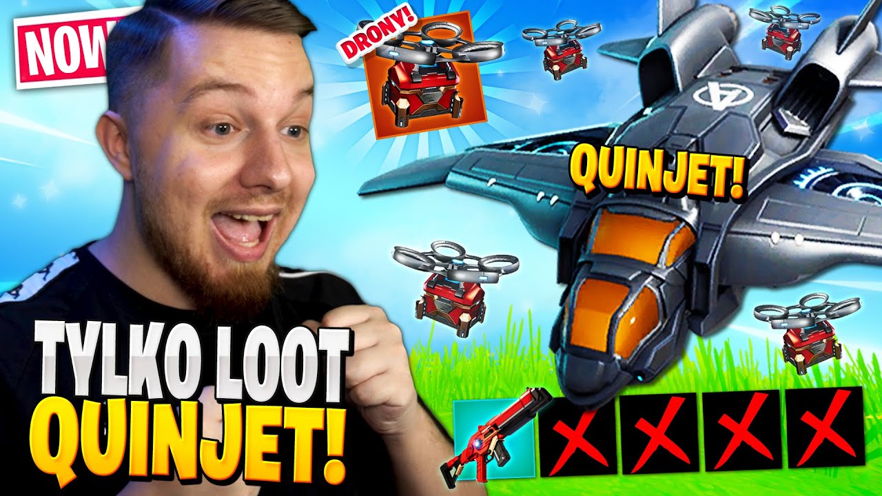 LOOT tylko z SAMOLOT&Oacute;W STARKA w Fortnite ... (mega OP!)