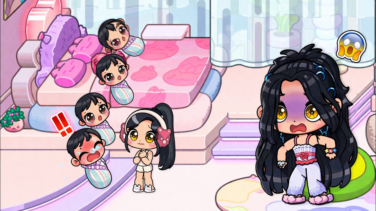 B&Eacute;B&Eacute; BELLA EST TOMB&Eacute; DU LIT &Agrave; CAUSE DE LISA?! DANS AVATAR WORLD ! MISS QUEEN 👑