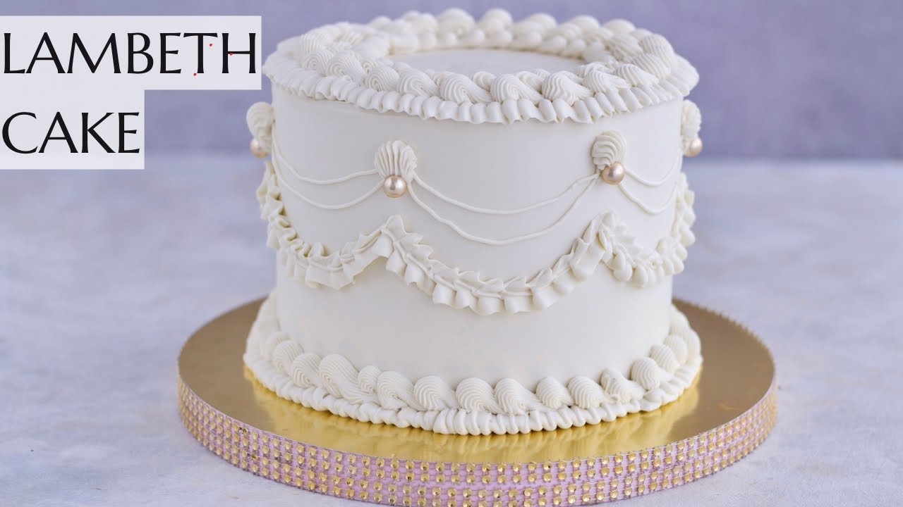 LAMBETH CAKE- dwa sposoby dekoracji tortu kremem maślanym