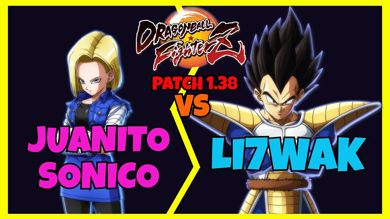 DBFZ - JUANITOSONICO vs LI7WAK matches (A18, Blue Goku, Trunks vs Blue and Base Vegeta, UI Goku)