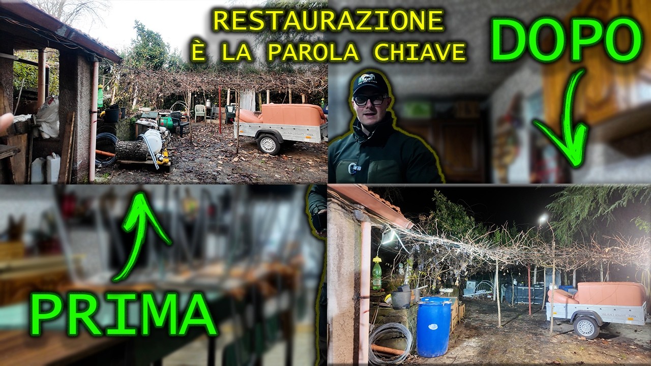 RESTAURO LA ZONA DELLA VITE I ORTO DI FINE DICEMBRE 2025