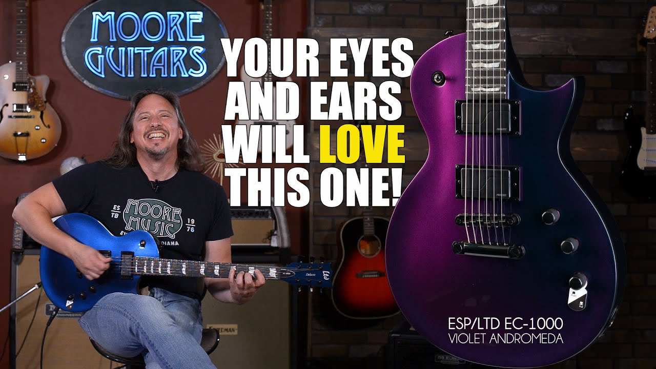 ESP / LTD EC-1000 Violet Andromeda - First look at an inspiring guitar.